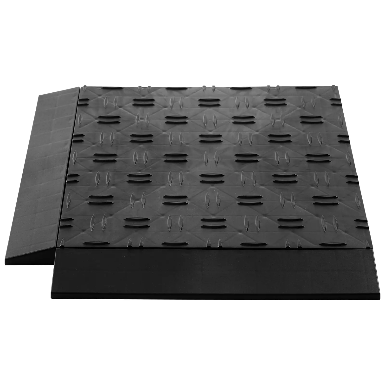 【Summerfinds】VEVOR Male Garage Floors Transition Edge Kit,15 PCS Sturdy PP Interlocking Modular Garage Floor Edging Slip-resistantEasy Assembly Compatible Only With VEVOR Upgraded 6-Lock Garage MatsBlack
