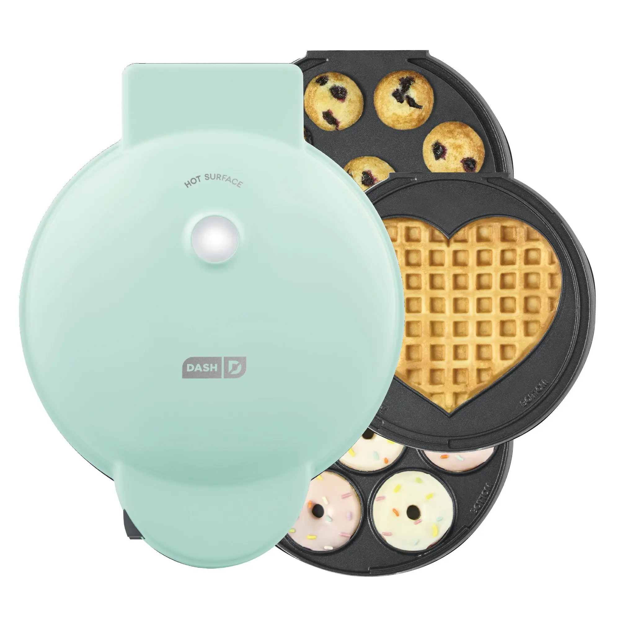 MultiMaker® Treat Maker System: Mini Donut, Mini Cupcake, Heart Waffle