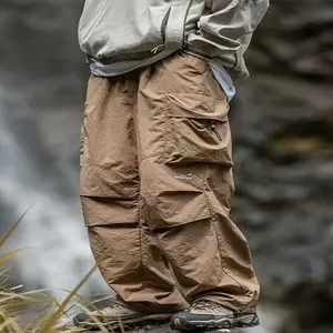 Kyn Apparel Vintage Baggy Hiking Cargo Pants Men Waterproof Casual Sport Jogging Sping Summer Parachute Pants Outdoor Wide leg Trousers