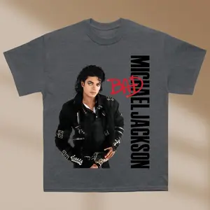 Bad Album T-Shirt, Michael Jackson Shirt, King Of Pop Merch, MJ Tour Shirt