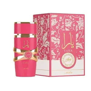 Lattafa Ladies Yara Candy EDP Spray 3.4 oz Regular Edition Perfume for Women with Pink Bottle Design