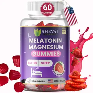 Melatonin Magnesium Gummies for Adults – 60 Count | Gentle Nighttime Support with Melatonin & Magnesium | Naturally Flavored with Strawberry | Non-GMO, Gluten-Free, Vegetarian | 30-Day Supply