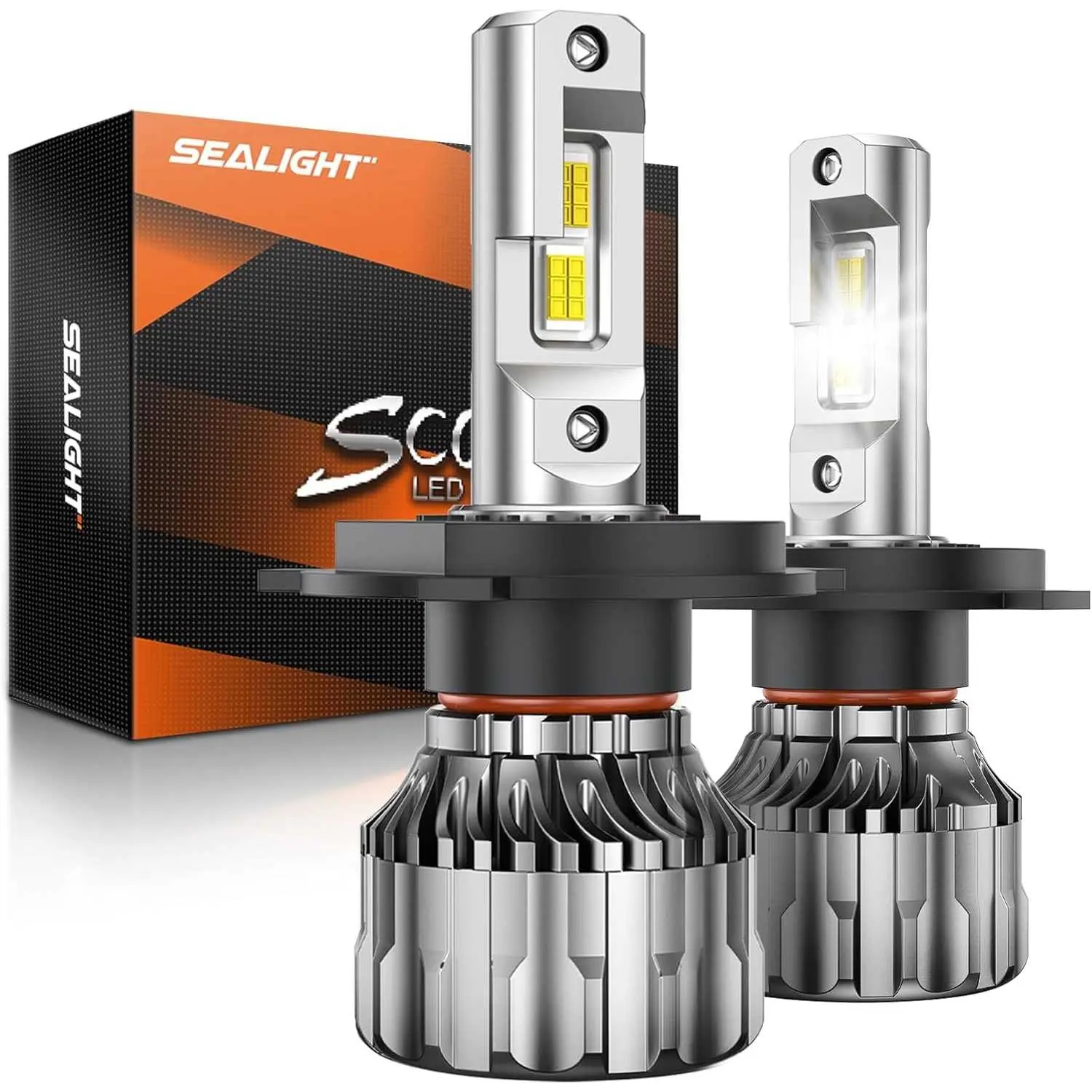 2015 Nissan Versa 9003/H4/HB2 70W 6500K White IP68 LED Headlight Bulbs 2PCS SEALIGHT S6