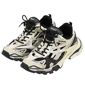 Pre-owned Balenciaga Rubber Small Leather Goods Track2 Mesh Sneakers