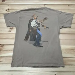 Vintage Y2K Dwight Yoakam Double Sided Band Shirt Size Large 2000