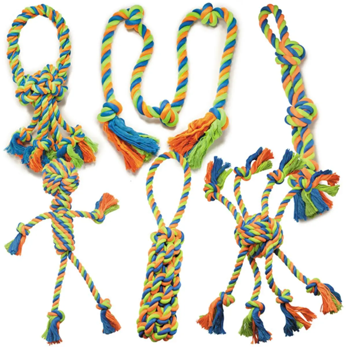 Griggles  Mighty Bright Double Tug Dog Rope Toy