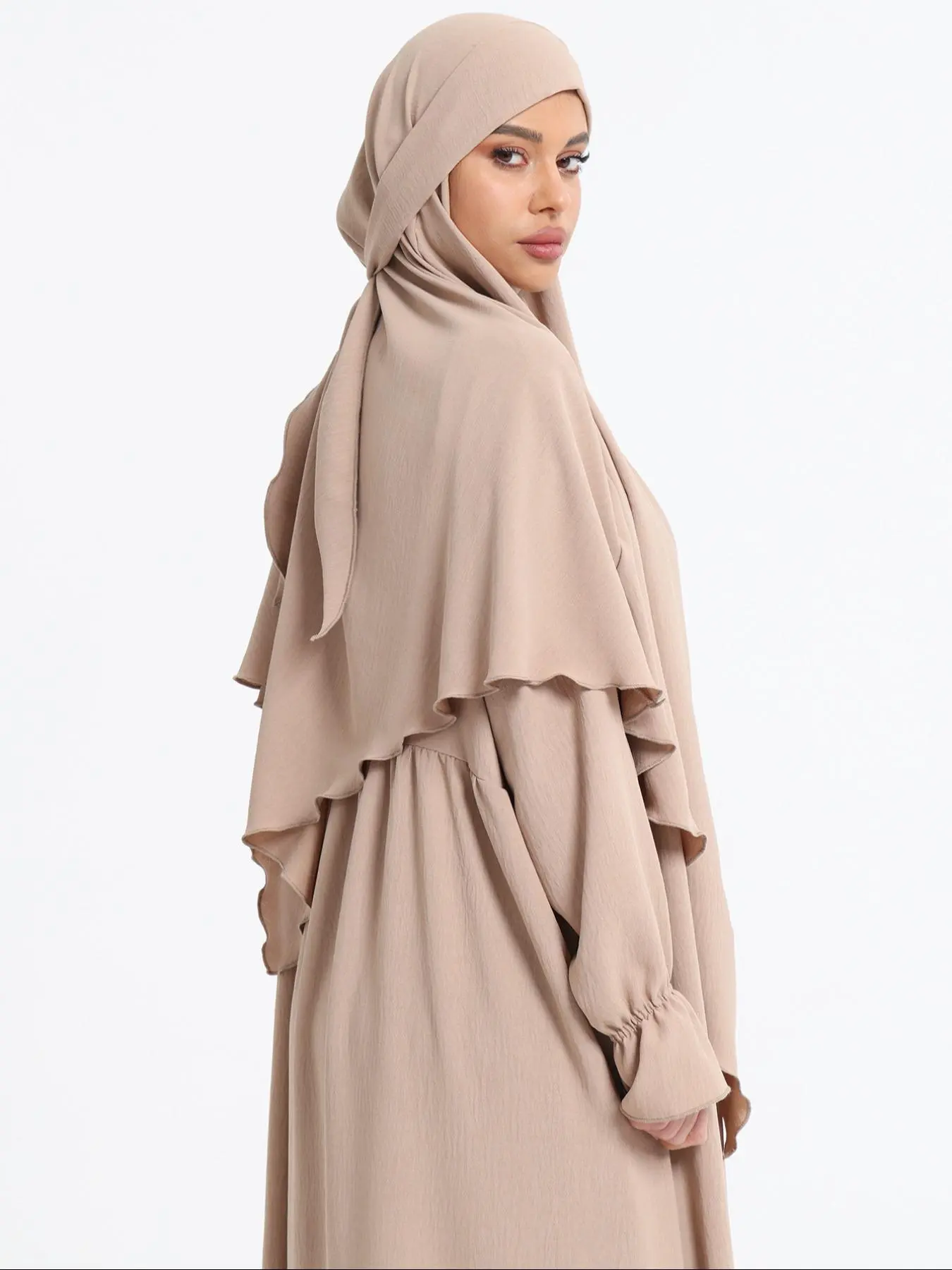 Women's Solid Color Hijab, Head Scarf, Casual Versatile Scarf for Women, Fashionable Soft Comfortable Scarf for Daily Wear, Turban Hijab For Muslim