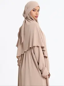 Women's Solid Color Hijab, Casual Versatile Scarf for Women, Fashionable Soft Comfortable Scarf for Daily Wear, Turban Hijab