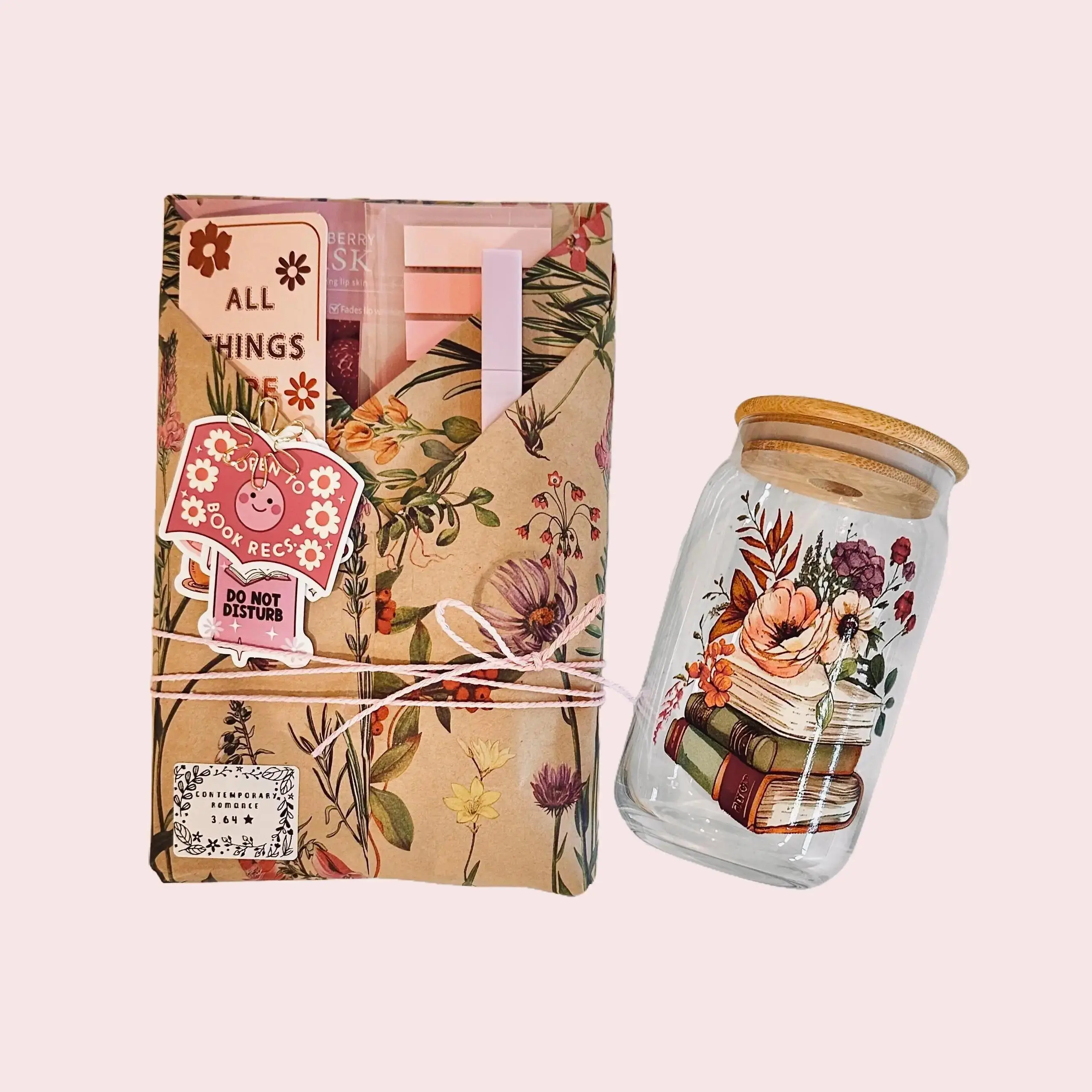 Blind Date With a Book Bundle - Book + Cup Bundle - Bookish Gift Goodies for Book Lovers - Deluxe bookish bundle