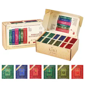 Book Lovers Tea Collection by Kiri & Sons, 90 Count Literary Tea Bags Gift Box | Book Club Library Gifts for Women Readers Writers Librarians | Bookish Tea Set, Bookworm Lovers & Reading Enthusiasts