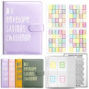 Valentine's Day gift, 100 Envelope Challenge Binder Save Savings Challenges Loose-Leaf Binder Budget Binder With Cash Envelopes Money Organizer System