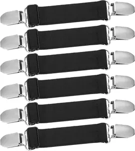 6 Pcs Pant Waist Tightener Waist Cinch Clip Belt Adjustable Elastic Sandal Straps Pant Clip Women Men