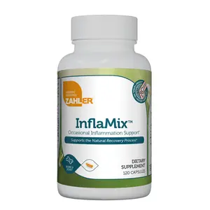 Zahler InflaMix Advanced Support for a Healthy Inflammatory Response - 120 Capsules with Turmeric Ginger & White Willow Bark for Natural Relief