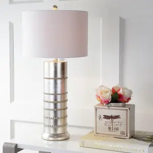 JONATHAN Y Evelyn Resin LED Table Lamp , for bedroom, living room, foyer, hallways, dining room, dorms