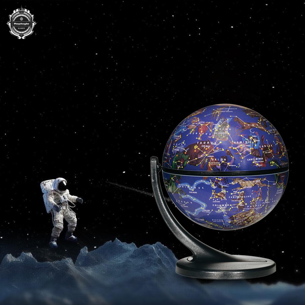 Replogle 4.3 inch Mini Interactive Celestial 720° Rotating Astronomical Globe with Constellation Nebulae for Space Exploration and Astronomy Enthusiasts Made in USA