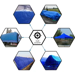 Poly Tarp 5 Mil Thick, Multipurpose Protective Cover for Camping, Tent, Boat, RV, Car