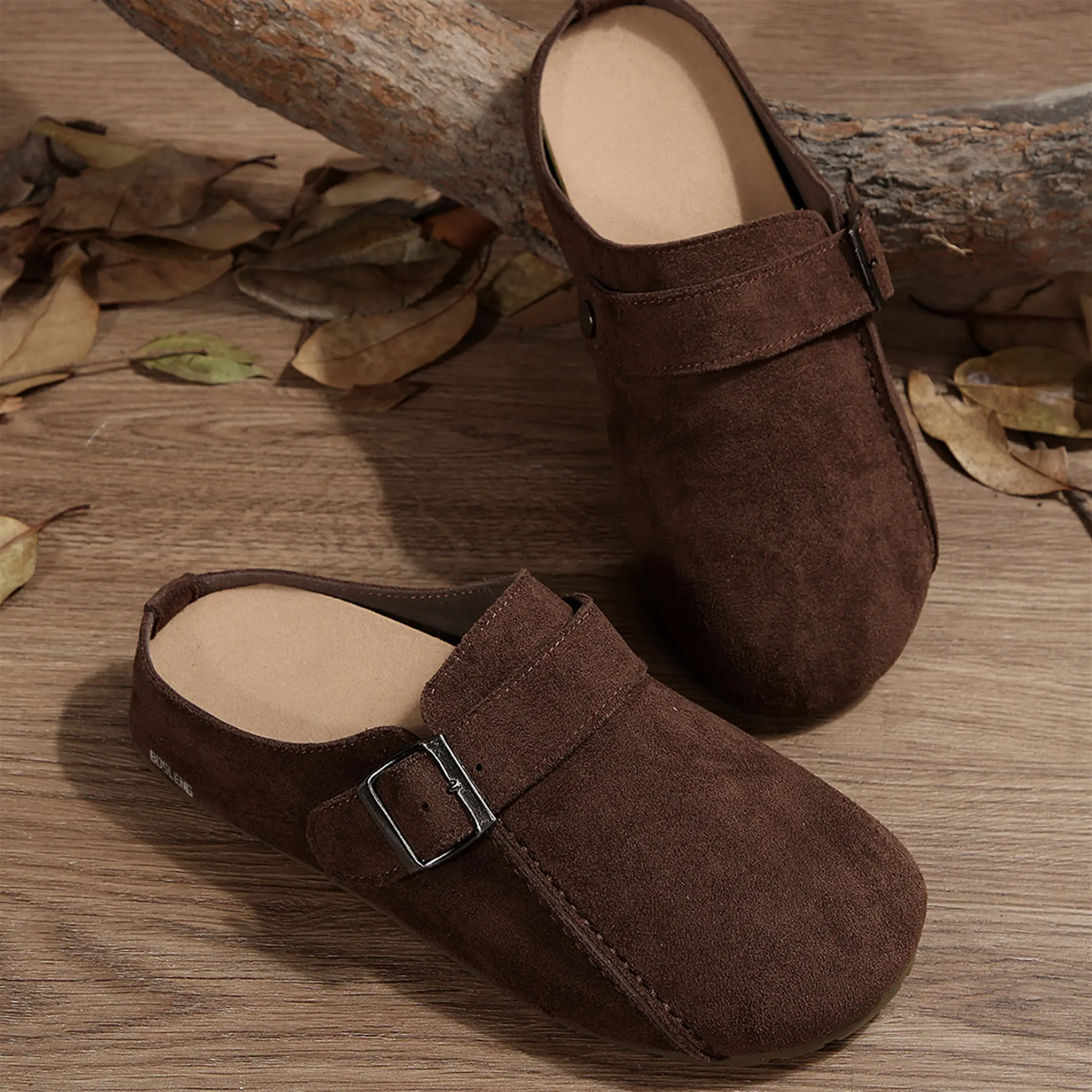 Women's Slippers Flat Non-Slip Loafers Summer Simple Metal Decor Casual Shoes