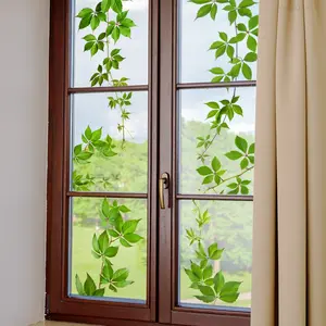 A plant vine electrostatic glass sticker for window decoration DJ6074-ZY, Removable Window Decal