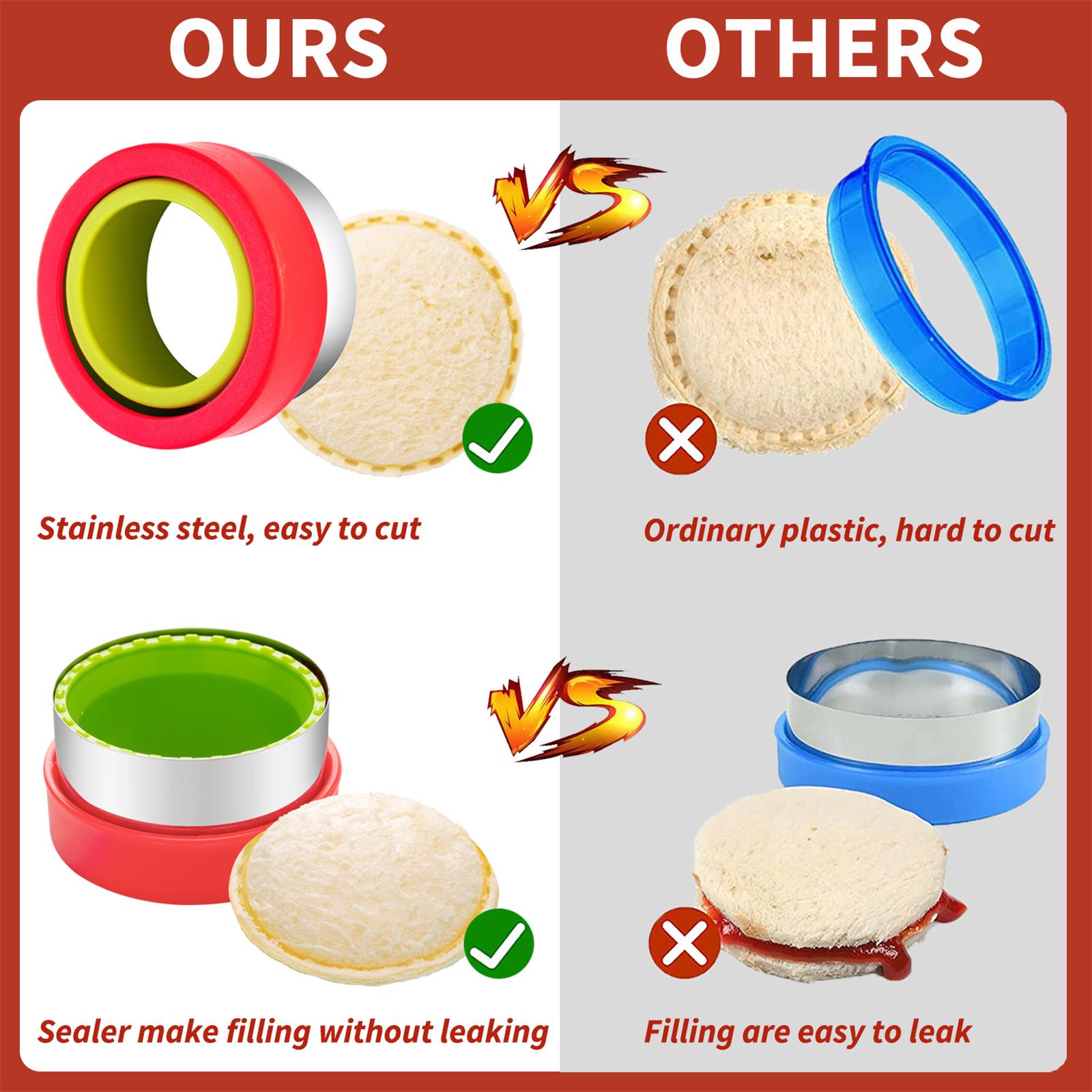 48Pcs Kids Sandwich Cutter Set Fun Animal Dinosaur Heart Flower Shape Toast Bread Mold Food Shaper Tool Kit For Bento Box Lunch Box Breakfast DIY Baking Decoration For Home Picnic Travel