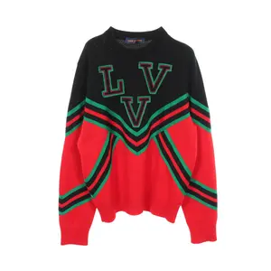 Pre-owned Louis Vuitton Wool Small Leather Goods Amen Break LVV Sports Team Knit