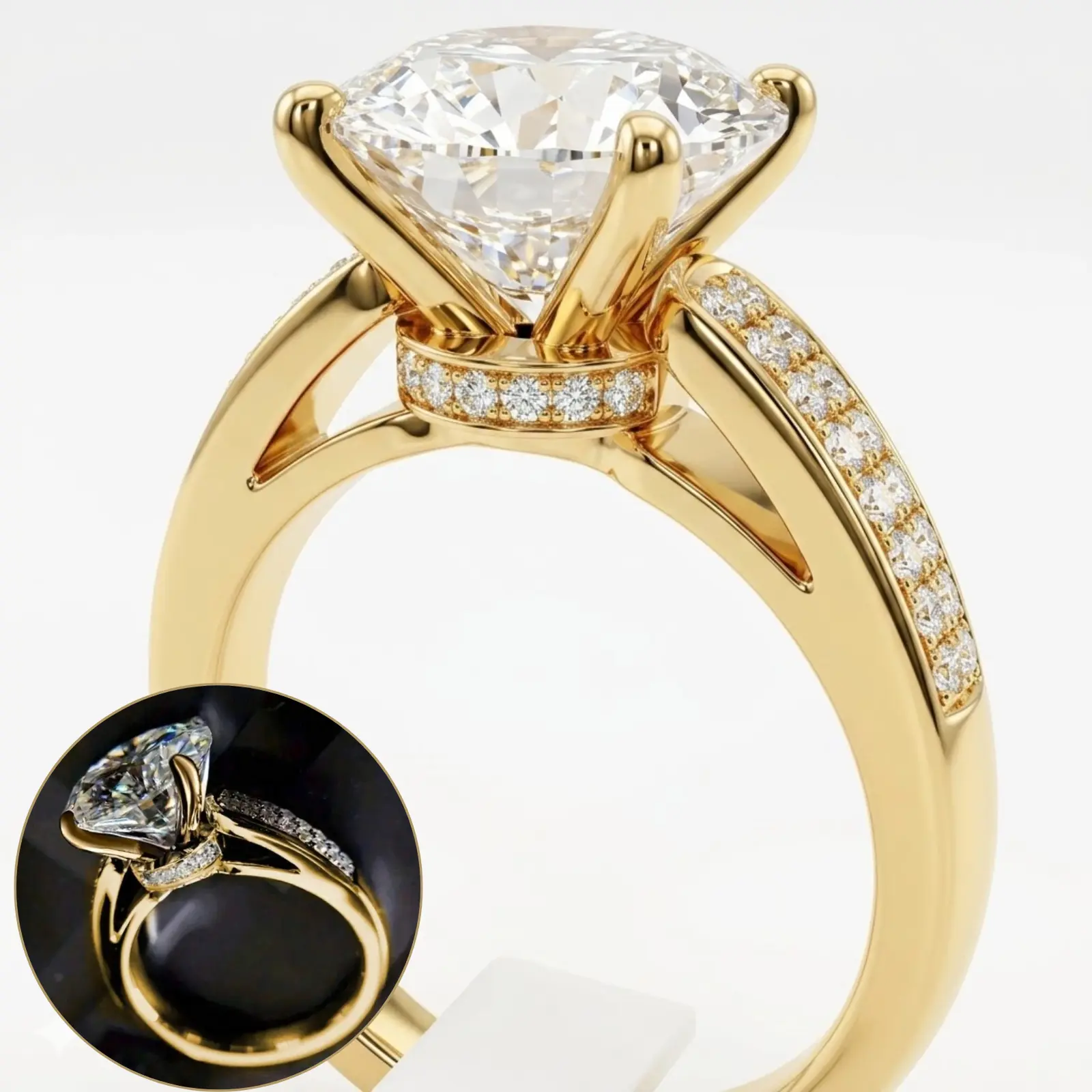 Elegant Moissanite Statement Ring – The Perfect Sparkle for Every Gala