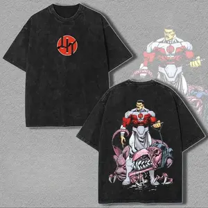 2026 New Invincible Grand Regent Thragg unisex Washed shirt, Summer vintage 100%Cotton Y2k Men's fashion oversize graphic Tshirt