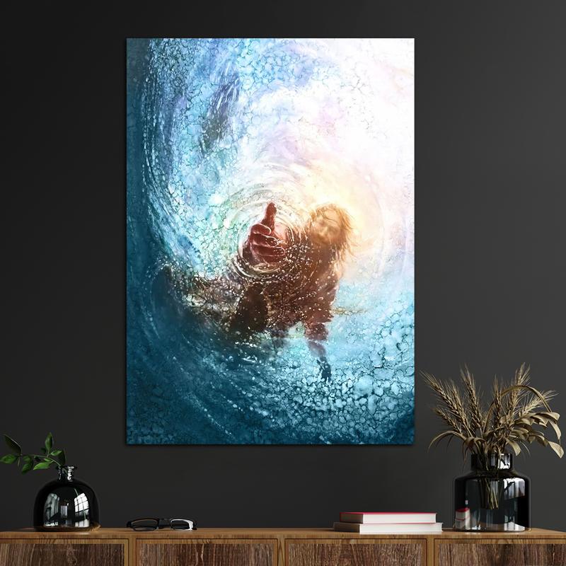 1pc Jesus Christ Canvas Wall Art For Home Decor, High Quality Wall Decor, Canvas Prints For Living Room Bedroom Bathroom Kitchen Office Cafe Decor, Perfect Gift And Decoration