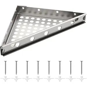 Floating Corner Shower Bench Kit-Customizable Appearance Corner Bench Seatin (leg12 x12 xHypotenuse17)