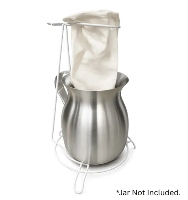 Traditional Cloth Coffee Filter with Stand – Washable & Reusable Coffee Strainer for Manual Brewing – Coffee Pot Not Included