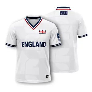 2026 England National Football Jersey, Men’s Breathable Short Sleeve Soccer Shirt, National Team Fan Jersey