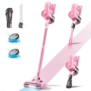 IMOOY Cordless Vacuum Cleaner Pink/Black&White 80000 RPM High 8-in-1 Lightweight Stick Vacuum Rechargeable Battery 40 Mins Runtime for Carpet Hard Floor Pet Hair Powerful