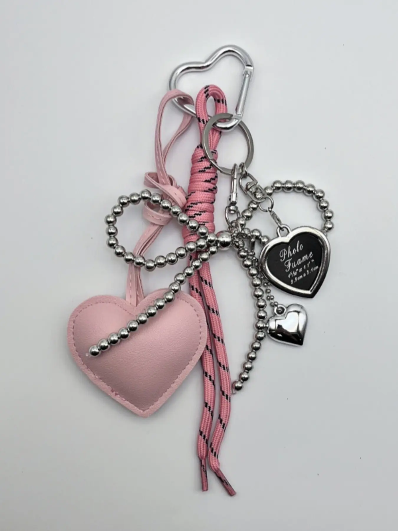 Women's Elegant Heart Shaped Keychain, Heart Design Keychain, Fashionable Bow Charm Metal Keychain for Handbags & Wallets, Car Keys & Key Pendants, Unique Gifts for Fashion Enthusiasts, Trendy Cute Keychain, Aesthetic Keychain