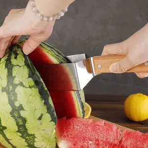 2026 New Watermelon Slicer, Stainless Steel Manual Fruit Slicer, Multifunction Watermelon Cutter Slicer Tool, Summer Fruit Quickly Cutting Gadget for Kitchen, Family Parties, Camping(1PCS)