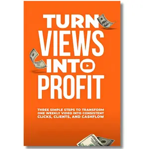 Turn Views Into Profit: Three Simple Steps To Transform One Weekly Video Into Consistent Clicks, Clients, And Cashflow Book paperback edition Financial Mindset Reprogramming Book