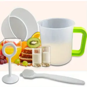 1.5 Quart Food Strainer Press Filter Bag Replacement, Juicer Pitcher with Built-in Drainer for Juicing Use After, Yogurt, Nut Milk, Soy Milk, Pulp Dairy Maker