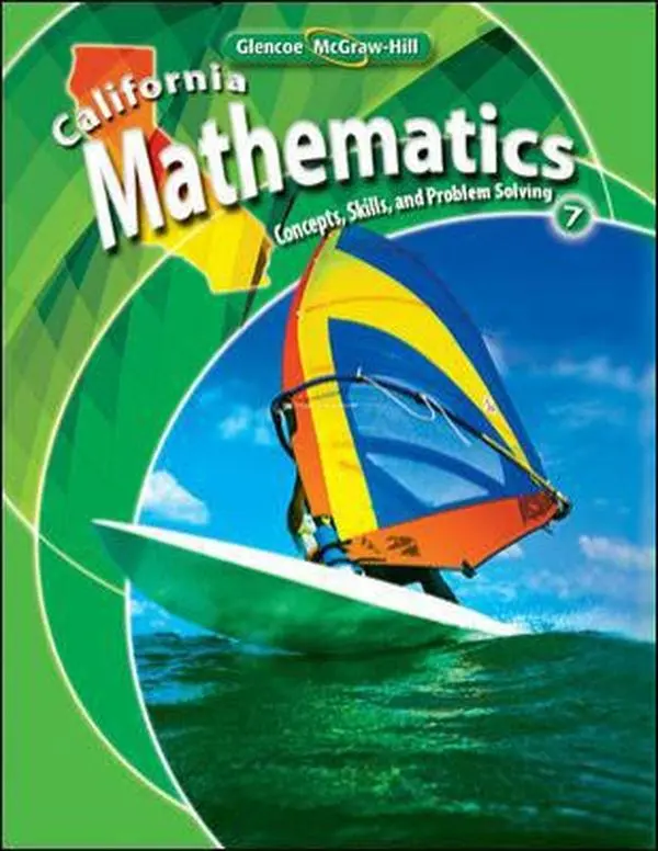 Used Hardcover Math Book - California Mathematics: Concepts, Skills, and Problem Solving (Grade 7) by Rhonda J. Moix-Bailey, English, Glencoe-McGraw-Hill, for Students, No Missing Pages, Math Books, Hard Cover, Used Condition Ratings