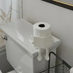 Fun Toilet Paper Holder for Bathroom Artistic Design Movable Joint Ideal for Office and Home Restrooms Bathroom Accessory