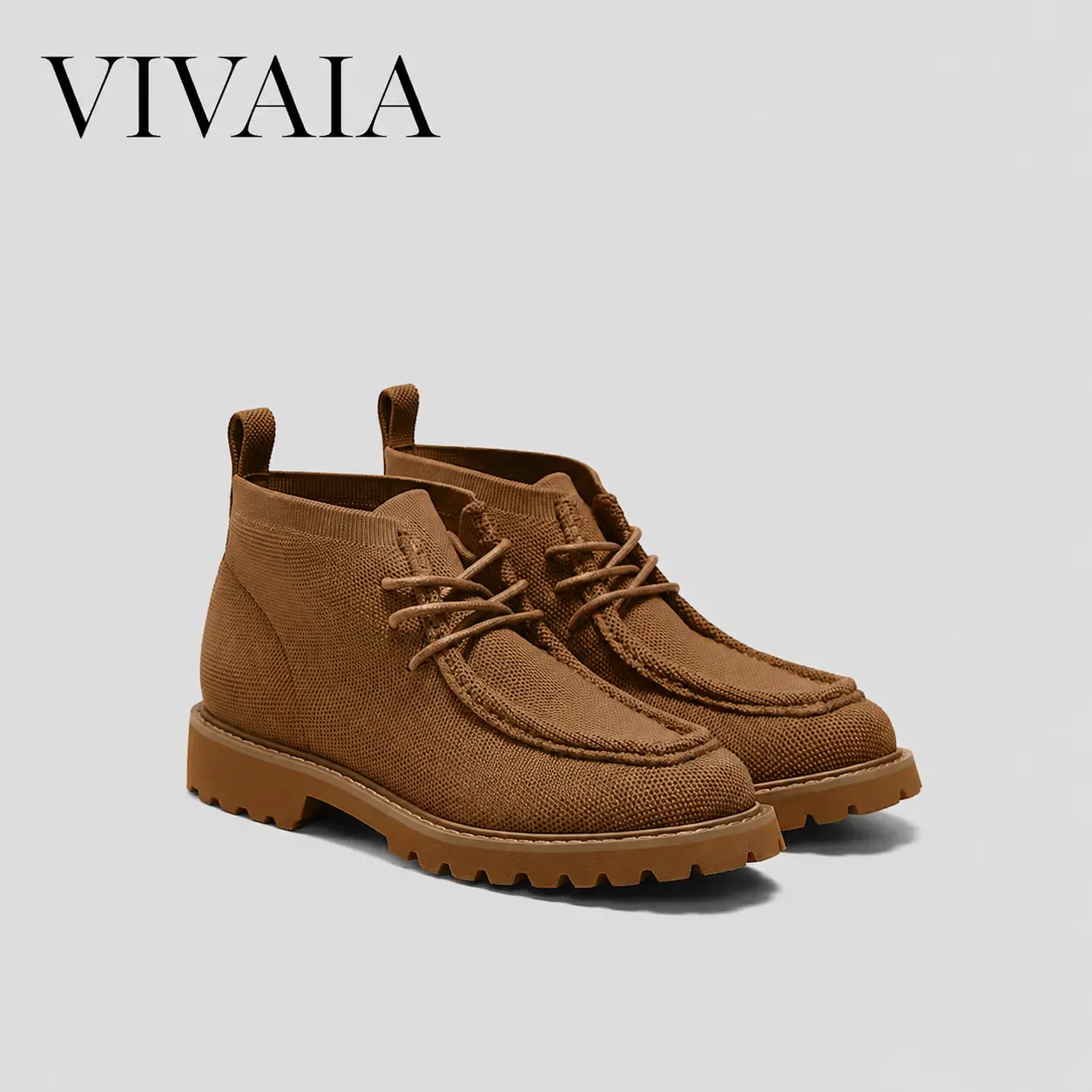VIVAIA Francis Women's Moccasin Boots, Classic Smart Casual Shoe with Arch Support and 4cm Heel, Water-Repellent and Lightweight for Daily Travel