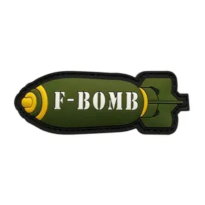 Dropping F Bomb Tactical Patch (PVC Rubber-Hook Fastener -BP8)