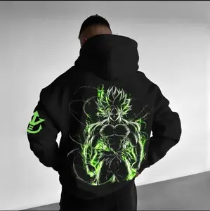 #DragonBallZ Broly Graphic Hoodie, Anime Sweatshirt, Vintage Retro T Shirt, DBZ Apparel, Gift For Anime Lover, Menswear Streetwear Fashion