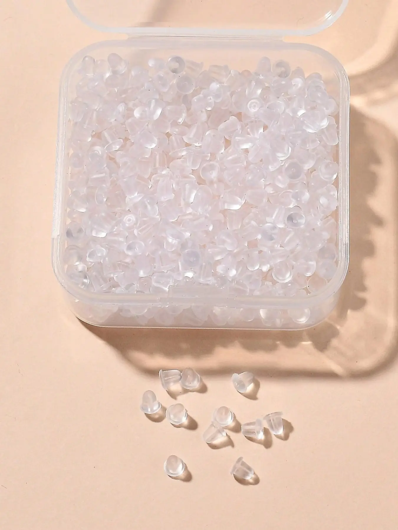 300 Piece Bullet Head Ear Plugs Set, Silicone DIY Earring Back Pads, Earrings Back, Versatile Beading Accessories Jewelry Making Supplies, Perfect for Crafting and Accessories