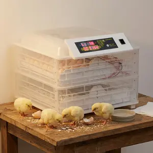 Professional 112-Egg Incubator - Auto-Turning Transparent Hatcher with Digital Control for Chicken, Duck & Bird Eggs