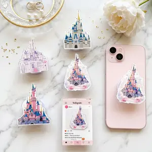 Dreamy Fairytale Castle Phone Grip, Fantasy Princess Theme Park Griptok, Magical Castle Kindle Holder, Unique Gift for Her, Design Style Decor