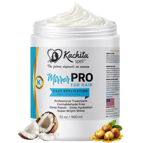Hair Treatment 32oz Kachita Spell MirrorPRO Mask, Super Gloss Shine Haircare Moisturizing  dry/damaged, reduce frizz, Deep Hydration and Manageability Gentle Hydrate