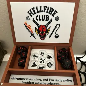 Hellfire Club DnD Box Set - Stranger Things Themed Tabletop Roleplaying Game Accessory Kit for Dungeons & Dragons Enthusiasts