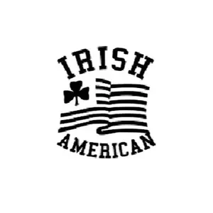 irish american shamrock flag ireland  vinyl decal sticker 5"