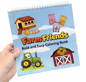 Farm Friends - Bold and Easy Coloring Book