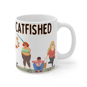 Catfished  11oz Coffee Mug Joke Lovers Dishwasher Safe