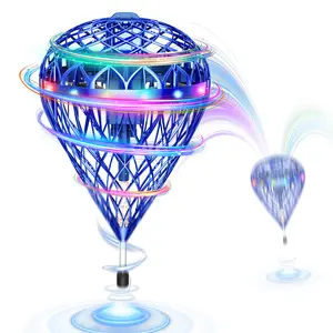 Flystars Hand Controlled Flying Orb Ball Drone, Magic LED Boomerang Hover Spinner, Quick USB-C Rechargeable with 2 Swappable Batteries, Indoor Outdoor Fun Toys & Birthday Gifts for Kids Ages 6+, Gifts for Christmas