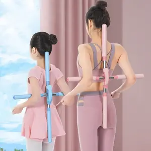 PostureStick Adjustable Stainless Steel Tube with Foam Padding for Instantly Straighter Posture and Reduced Shoulder Back Tension in Blue Green Pink Colors